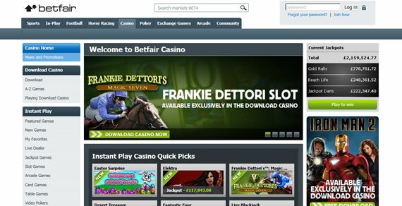 Betfair Casino Gambling